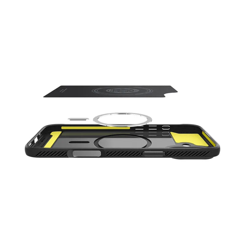 Spigen Rugged Armor Mag MagSafe – dėklas, skirtas „iPhone 16“ (matinė juoda)