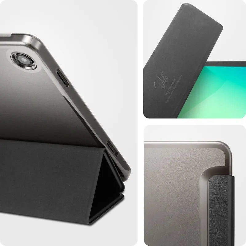 Spigen Smart Fold – dėklas, skirtas Samsung Galaxy Tab A11+ / A9+ (juodos spalvos)