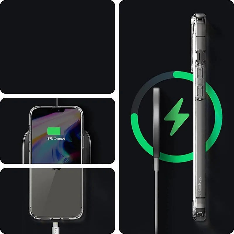 Spigen Ultra Hybrid – dėklas iPhone 13 Pro (skaidrus)