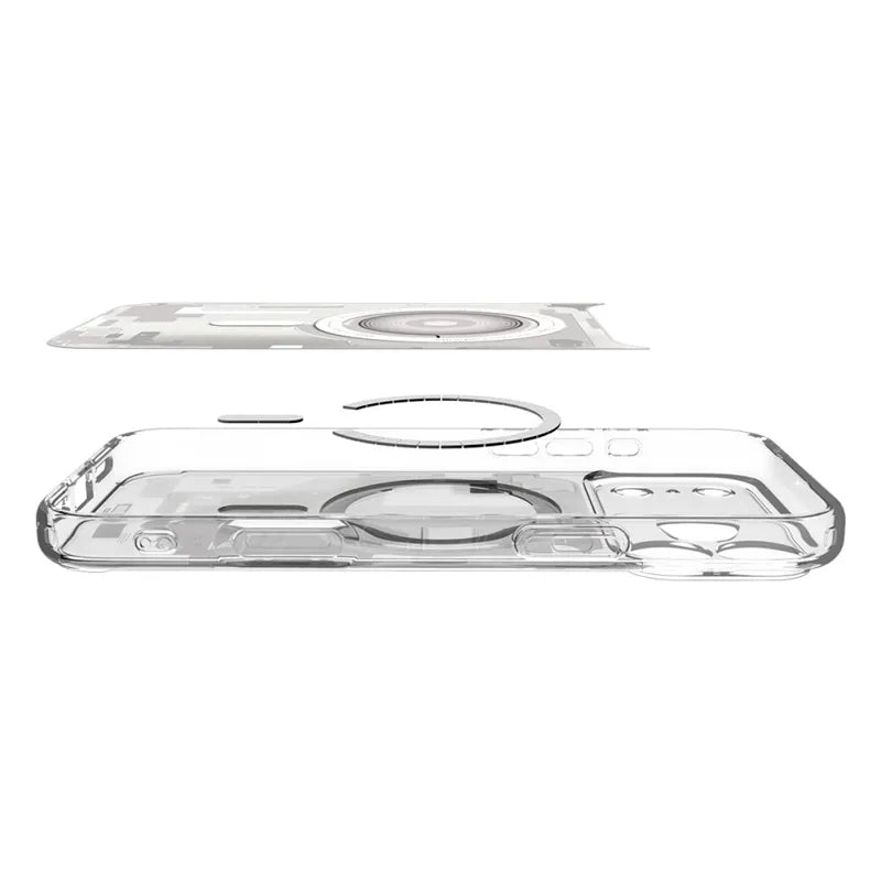 Spigen Ultra Hybrid Mag MagSafe - Dėklas iPhone 17 Pro (Zero One White)