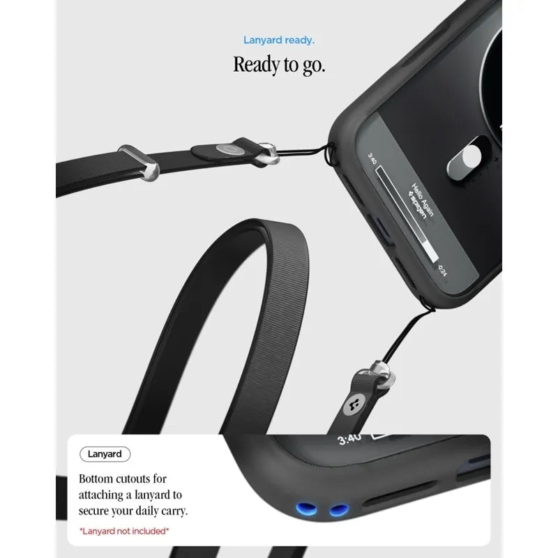 Spigen Ultra Hybrid Mag MagSafe – dėklas, skirtas iPhone 18 Pro Max / 17 Pro Max (Classic Black)