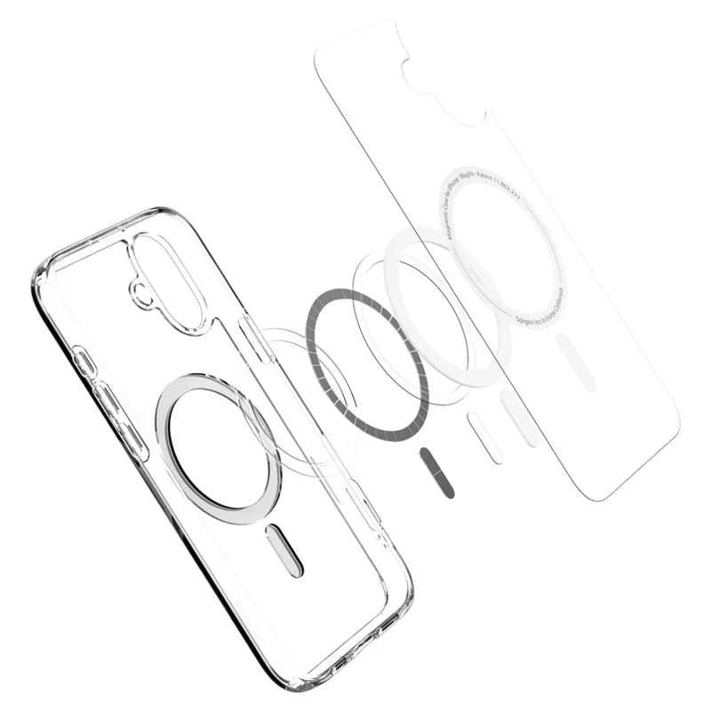 Spigen Ultra Hybrid Mag MagSafe – „iPhone 16“ dėklas („White“)