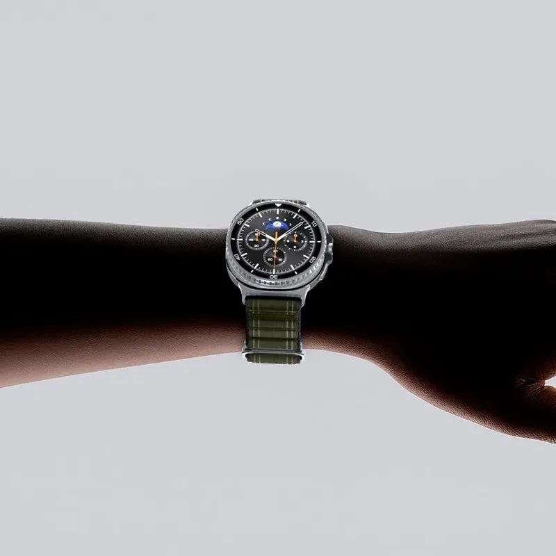 Spigen WBF0 Band - Žalias dirželis Samsung Galaxy Watch 8 / 8 Classic 40 / 44 / 46 mm