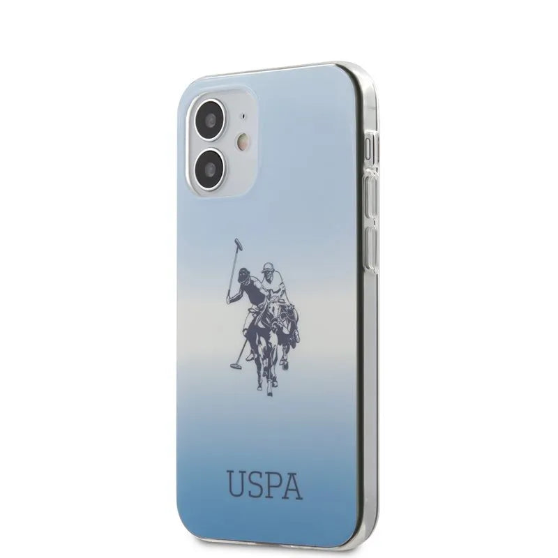 US Polo Assn Dh & Logo Gradient – „iPhone 12 Mini“ dėklas (mėlynas)