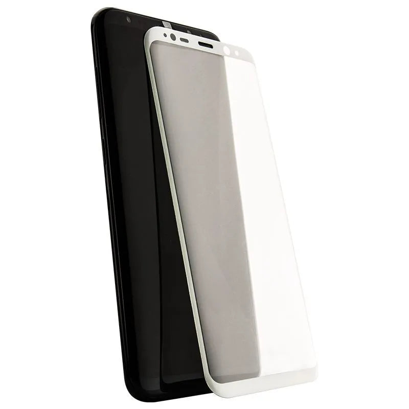 X-Doria Armour 3D Glass – Grūdintas stiklas 9H ekrano apsauga, skirta Samsung Galaxy S8+ (baltas kraštas)