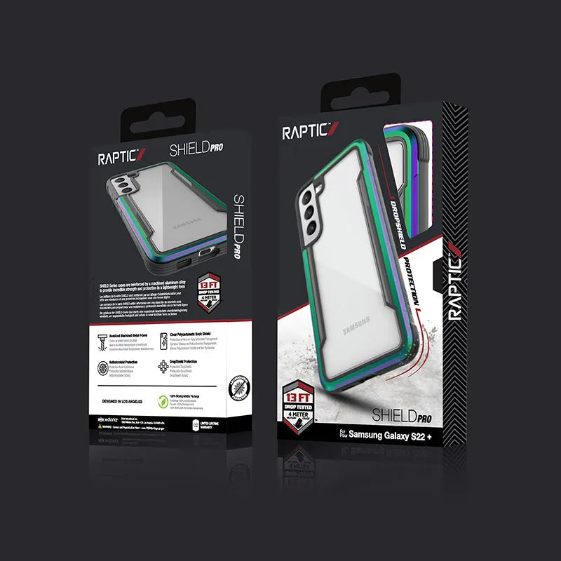 X-Doria Raptic Shield Pro – dėklas Samsung Galaxy S22+ 5G (su antimikrobine apsauga) (blizgus)