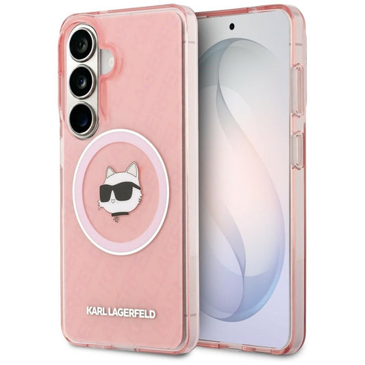 Karl Lagerfeld IML Kartų Choupette MagSafe dėklas - Samsung Galaxy S26 dėklas (Raudonas)