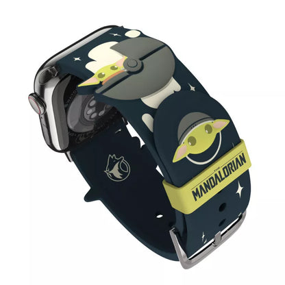 „Žvaigždžių karai“ apyrankė, skirta „Apple Watch“ 38/40/41/42/44/45/49 mm (Mandaloras Grogu naudoja jėgą 3D)