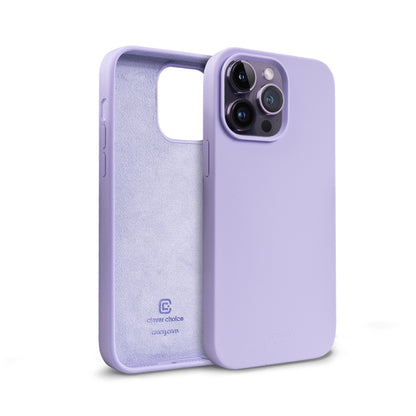 "Crong Color Cover" skysto silikono dėklas "iPhone 14 Pro Max" (violetinis)