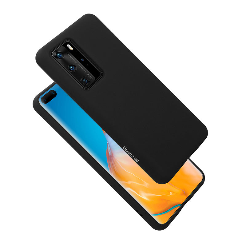 Crong Color Cover – lankstus dėklas, skirtas Huawei P40 Pro (juodas)