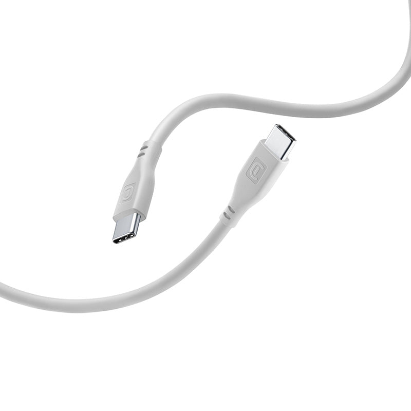 Cellularline Soft Cable – USB-C – USB-C laidas 1,2 m (pilkas)