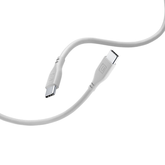 Cellularline Soft Cable – USB-C – USB-C laidas 1,2 m (pilkas)