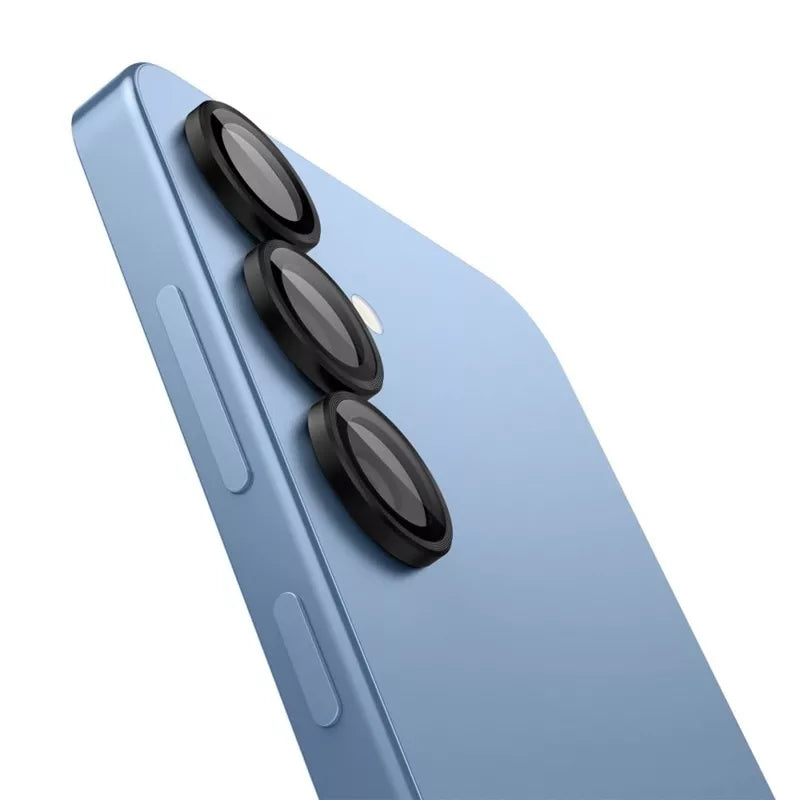 Spigen Optik Pro GLAS.TR EZ Fit Kameros objektyvo apsauga skirta Samsung Galaxy S25+ (2 vnt.) (Juoda)