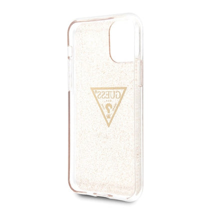 Guess Solid Glitter Triangle – dėklas, skirtas iPhone 11 Pro (auksinis)