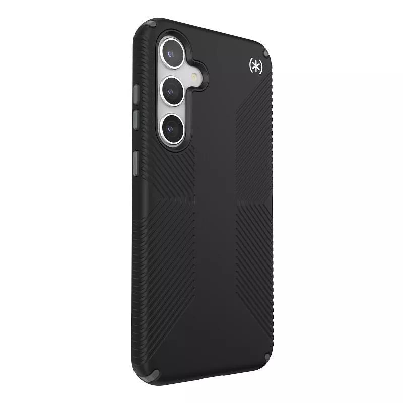 Speck Presidio2 Grip – Dėklas, skirtas Samsung Galaxy S24+ (Juoda/Skalūno pilka/Balta)