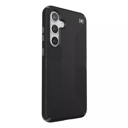 Speck Presidio2 Grip – Dėklas, skirtas Samsung Galaxy S24+ (Juoda/Skalūno pilka/Balta)