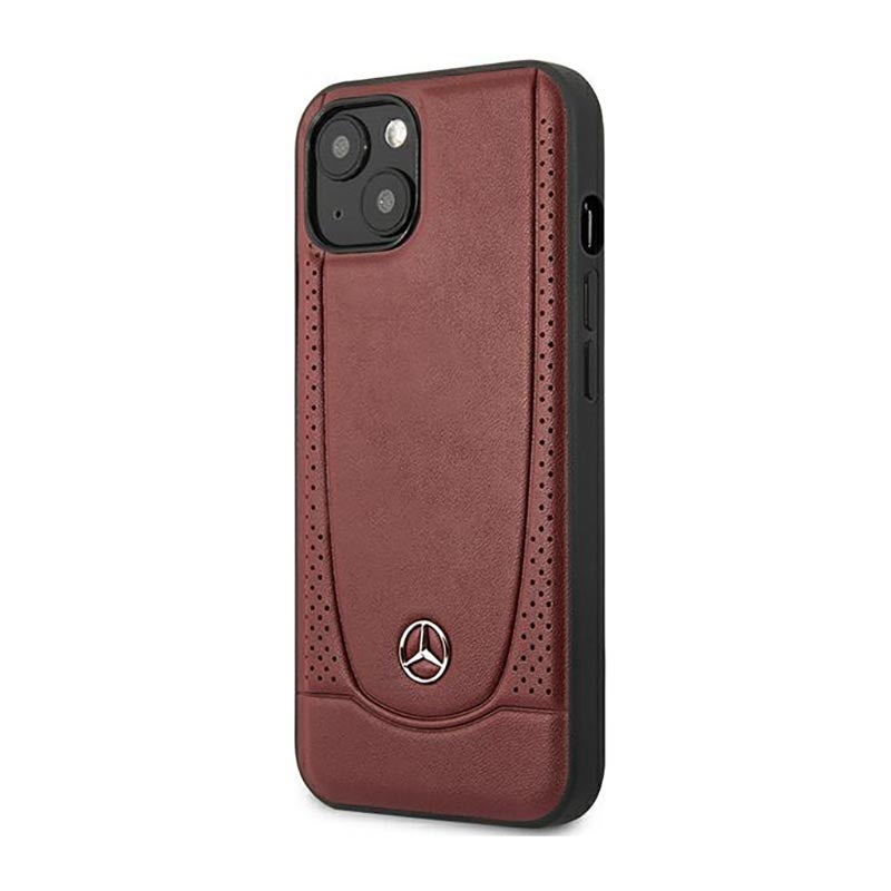 Mercedes Leather Urban Line – dėklas skirtas iPhone 14 Plus (raudonas)