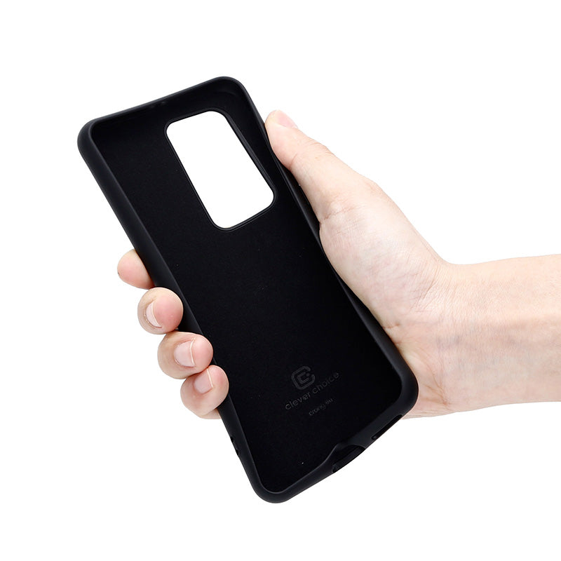 Crong Color Cover – lankstus dėklas, skirtas Huawei P40 Pro (juodas)