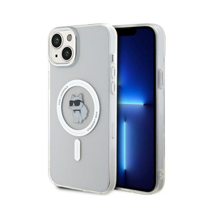 Karl Lagerfeld IML Choupette MagSafe – dėklas iPhone 15 Plus (skaidrus)