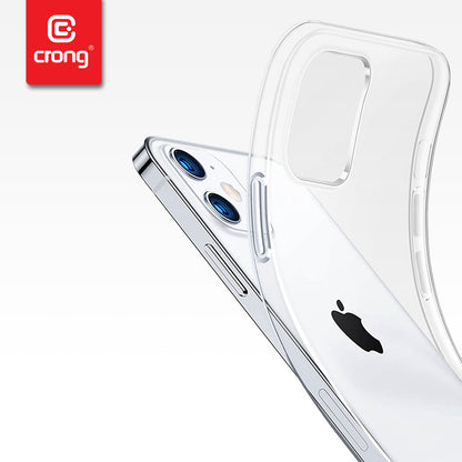 Crong Crystal Slim dangtelis – apsauginis dėklas iPhone 12 / iPhone 12 Pro (skaidrus)