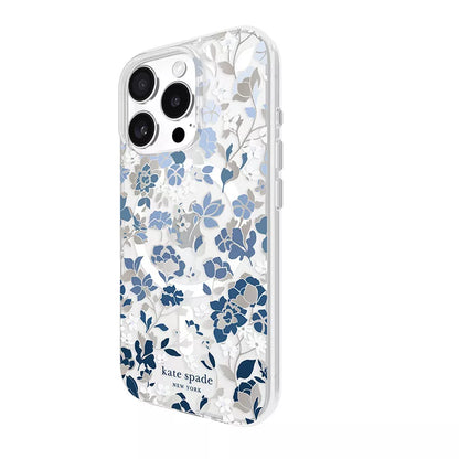 Kate Spade New York Protective Gems MagSafe – Dėklas iPhone 16 Pro (Flowerbed Blue)