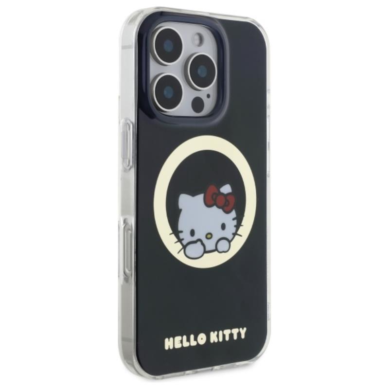 Hello Kitty IML Sweet Kitty MagSafe – dėklas iPhone 16 Pro (juodas)