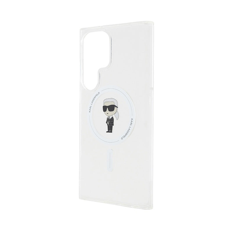 Karl Lagerfeld IML Ikonik MagSafe – dėklas Samsung Galaxy S24 Ultra (skaidrus)