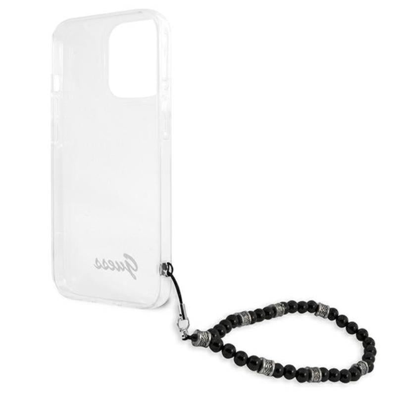 Guess Black Pearl Strap - "Case iPhone 13 Pro" (skaidrus)