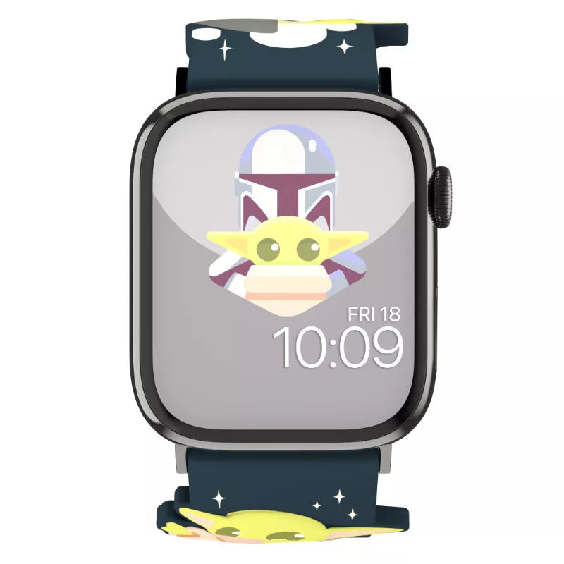 „Žvaigždžių karai“ apyrankė, skirta „Apple Watch“ 38/40/41/42/44/45/49 mm (Mandaloras Grogu naudoja jėgą 3D)