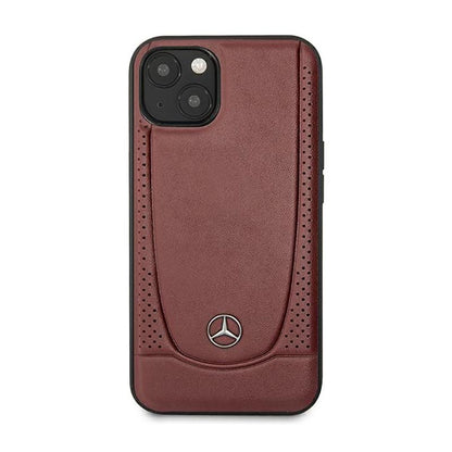 Mercedes Leather Urban Line – dėklas skirtas iPhone 14 Plus (raudonas)