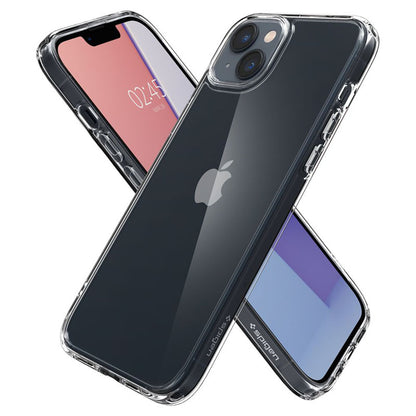 Spigen Ultra Hybrid – dėklas, skirtas iPhone 15 Plus / iPhone 14 Plus (skaidrus)