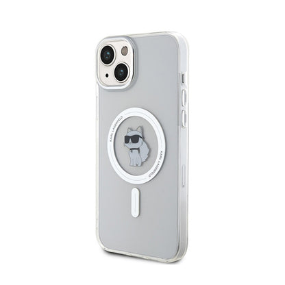 Karl Lagerfeld IML Choupette MagSafe – dėklas iPhone 15 Plus (skaidrus)