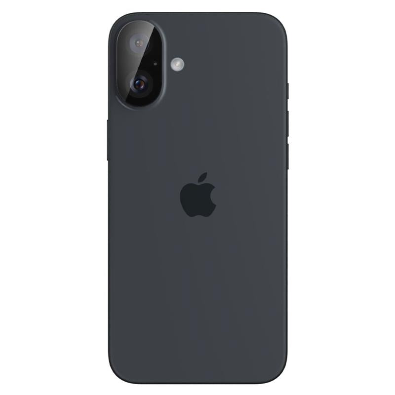 Spigen Optik GLAS.TR kameros apsauga (2 vnt.) – objektyvo apsauga, skirta iPhone 16 / 16 Plus (juoda)