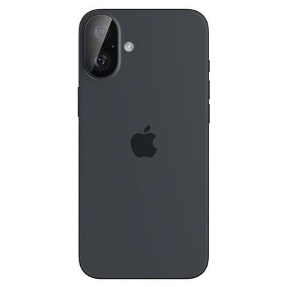 Spigen Optik GLAS.TR kameros apsauga (2 vnt.) – objektyvo apsauga, skirta iPhone 16 / 16 Plus (juoda)