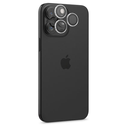Spigen Optik Pro GLAS.TR EZ Fit kameros apsauga 2 vnt. - objektyvo apsauginis stiklas, skirtas iPhone 16 Pro / 16 Pro Max / 15 Pro / 15 Pro Max / 14 Pro / 14 Pro Max (2 vnt.)