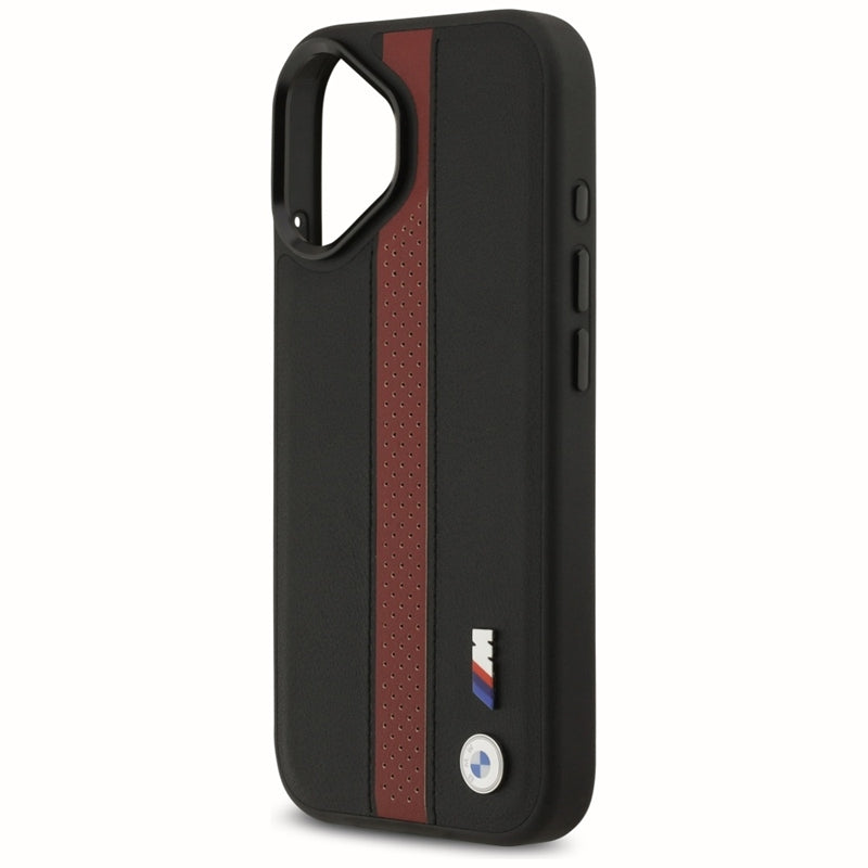BMW M Perforated Stripe Logo MagSafe - iPhone 17 dėklas (Raudonas)