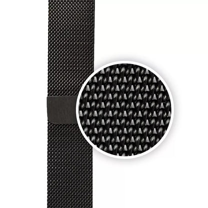 "Crong Milano Steel" - Nerūdijančio plieno dirželis "Apple Watch" 44/45/46/49 mm (juodas)