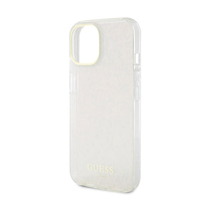 Guess IML Faceted Mirror Disco Iridescent - iPhone 15 dėklas (rožinis)