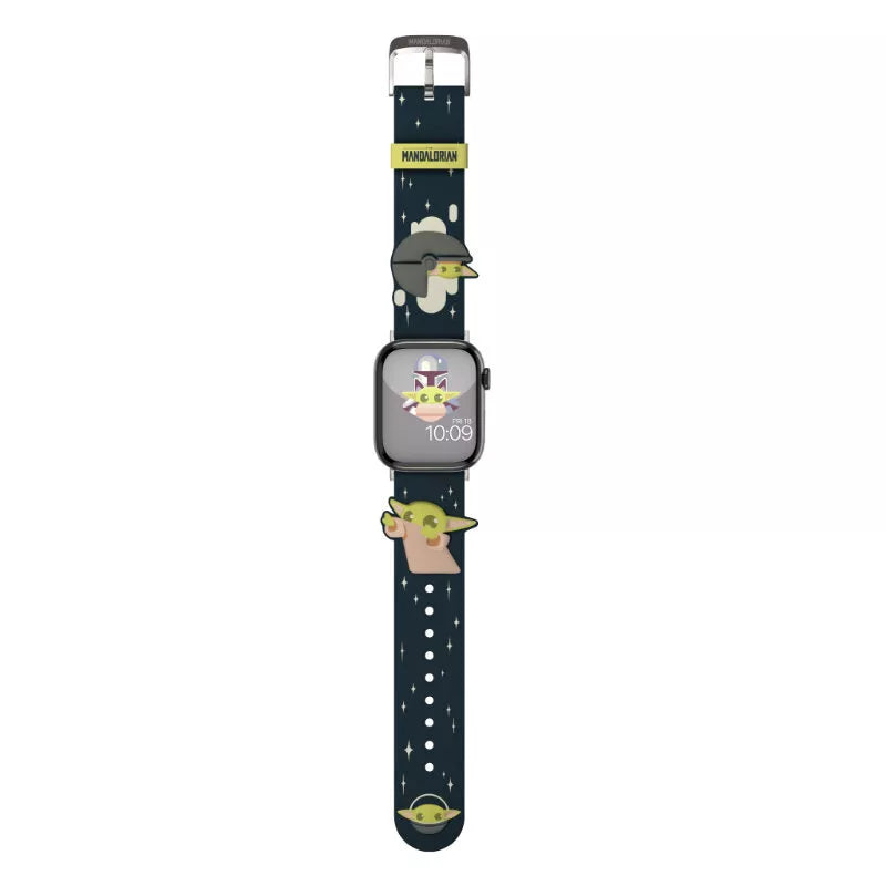 „Žvaigždžių karai“ apyrankė, skirta „Apple Watch“ 38/40/41/42/44/45/49 mm (Mandaloras Grogu naudoja jėgą 3D)