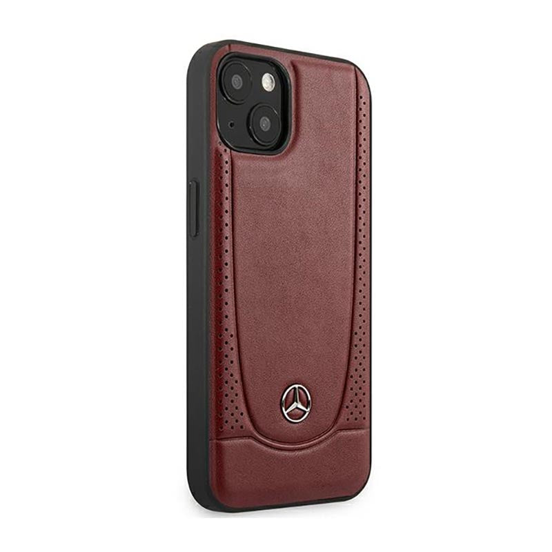 Mercedes Leather Urban Line – dėklas skirtas iPhone 14 Plus (raudonas)