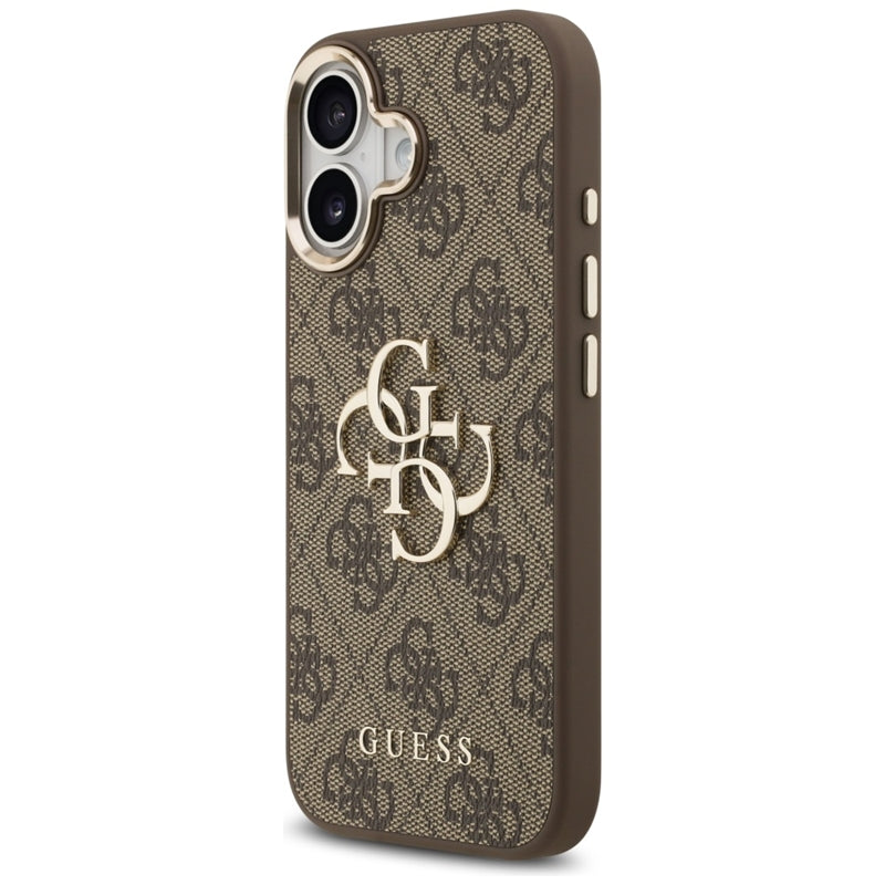 Guess 4G Big 4G Classic Logo - Dėklas iPhone 17 (Ruda / Auksas)