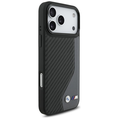 BMW M Anglies Pluoštas Logotipas MagSafe - Dėklas iPhone 17 Pro Max (antracitas)
