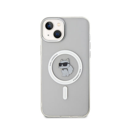 Karl Lagerfeld IML Choupette MagSafe – dėklas iPhone 15 Plus (skaidrus)