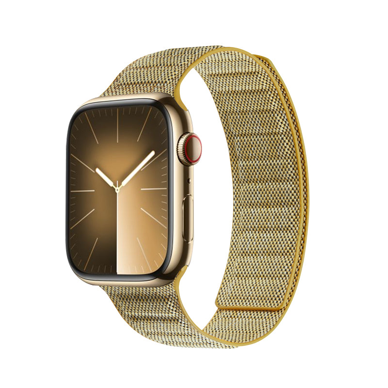 Crong Melange - magnetinis dirželis Apple Watch 38/40/41/42 mm (geltonas melange)