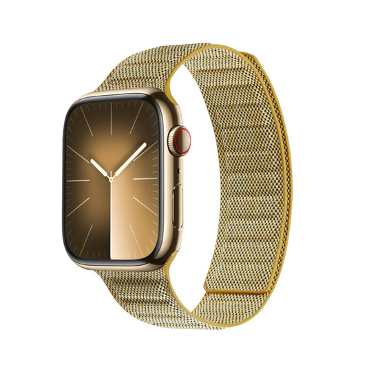Crong Melange – Magnetinis dirželis Apple Watch 38/40/41/42 mm (geltonas melange)