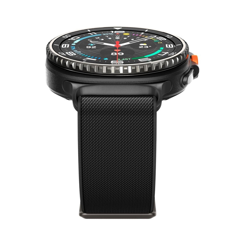 Spigen Fit Lite - Dirželis, skirtas Samsung Galaxy Watch 8 / 8 Classic 40 / 44 / 46 mm (Juodas)