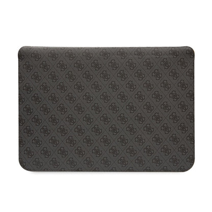 Guess 4G Printed Stripes kompiuterio dėklas – 14 colių nešiojamojo kompiuterio dėklas (juodas)