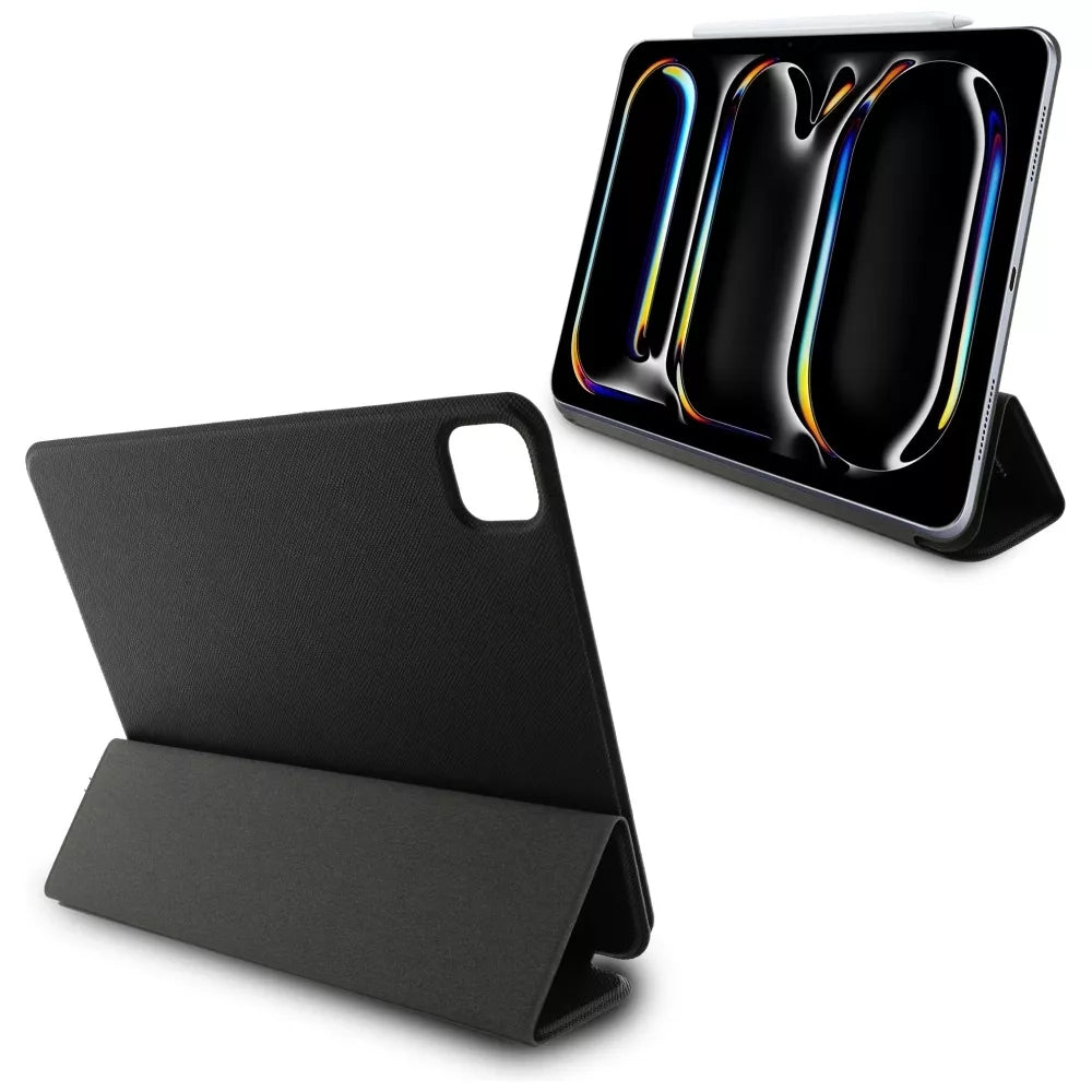Karl Lagerfeld Book Cover Saffiano Magnetic Karl & Choupette - Dėklas iPad Pro 11" M4 (2024) (juodas)