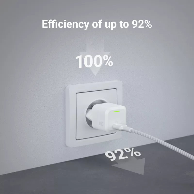 Green Cell - GC PowerGaN 33W USB-C Power Delivery sieninis įkroviklis