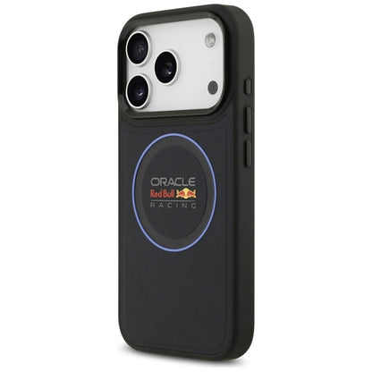 Red Bull Mėlyno Tinklelio Ir Metalo Mygtukų MagSafe dėklas - iPhone 17 Pro (Tamsiai Mėlynas)